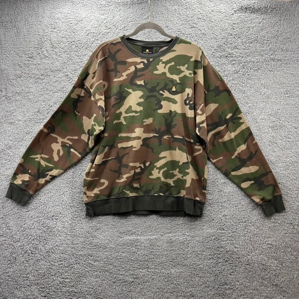 Teddy Fresh‎ Men's 2XL Long Sleeve Camo Waffle Fabric Casual Streetwear Style